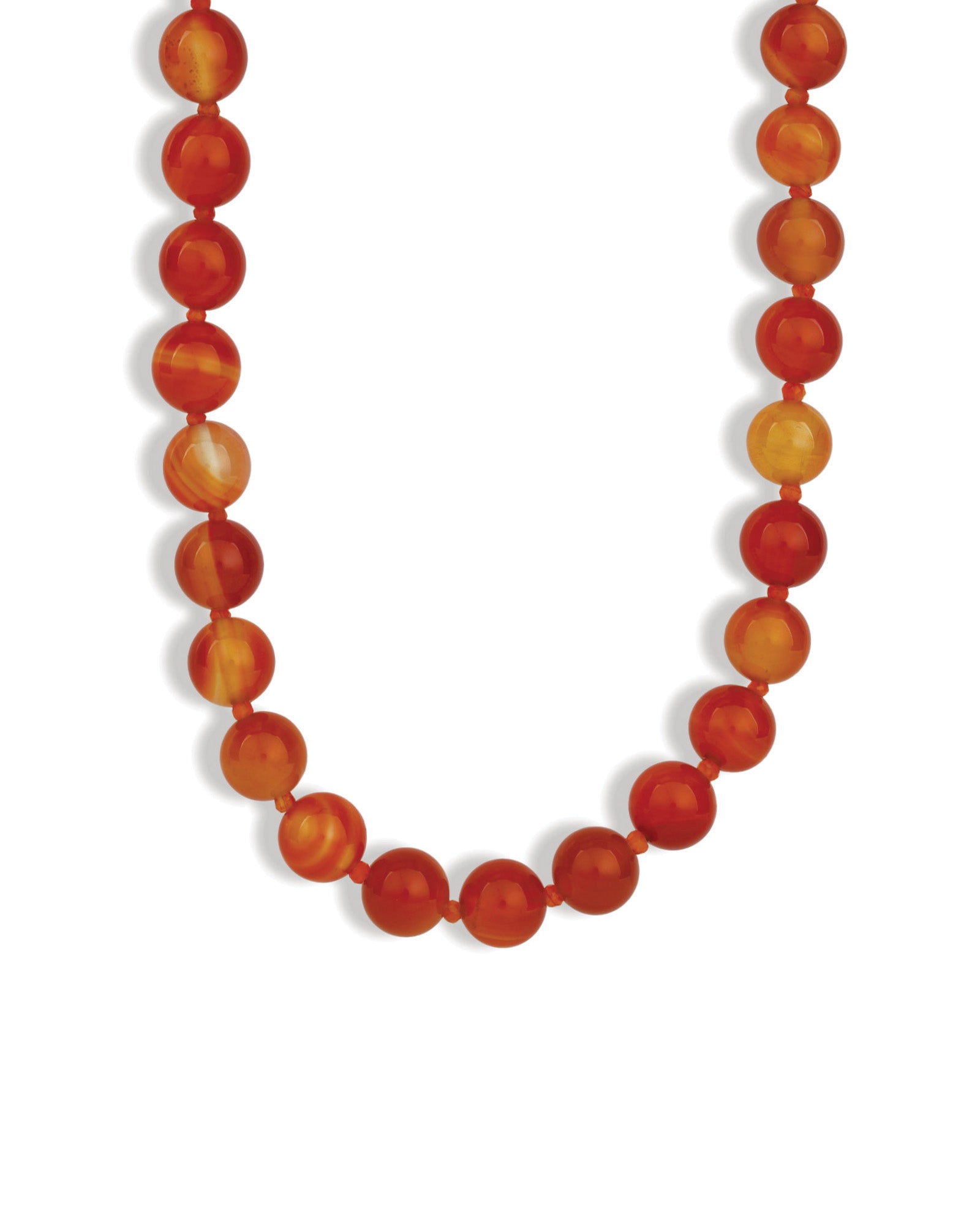 Lunita Luz-Mixed Shape Long Beaded Necklace | 10mm-Necklaces-Gold, Carnelian-Blue Ruby Jewellery-Vancouver Canada