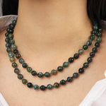 Lunita Luz-Faceted Mixed Shape Extra Long Beaded Necklace | 8mm-Necklaces-Blue Ruby Jewellery-Vancouver Canada