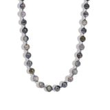 Lunita Luz-Mixed Shape Extra Long Beaded Necklace | 8mm-Necklaces-Gold, Grey Blue Iolite, Iolite-Blue Ruby Jewellery-Vancouver Canada