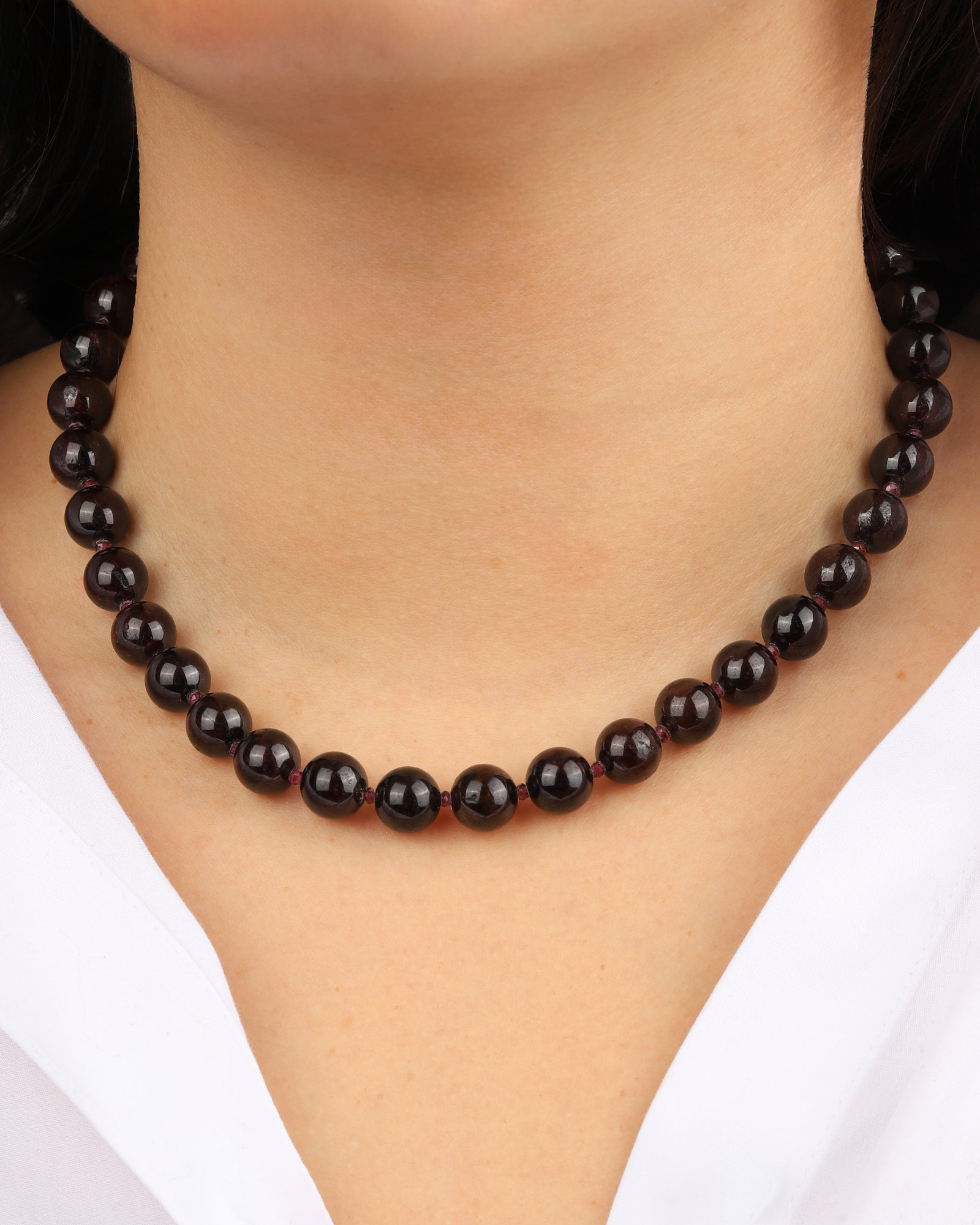 Lunita Luz-Mixed Shape Beaded Necklace | 10mm-Necklaces-Blue Ruby Jewellery-Vancouver Canada