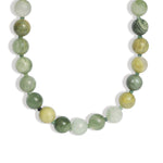 Lunita Luz-Mixed Shape Beaded Necklace | 10mm-Necklaces-Silver, Rutilated Light Moss Agate, Moss Agate-Blue Ruby Jewellery-Vancouver Canada