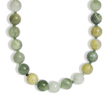 Lunita Luz-Mixed Shape Beaded Necklace | 10mm-Necklaces-Silver, Rutilated Light Moss Agate, Moss Agate-Blue Ruby Jewellery-Vancouver Canada