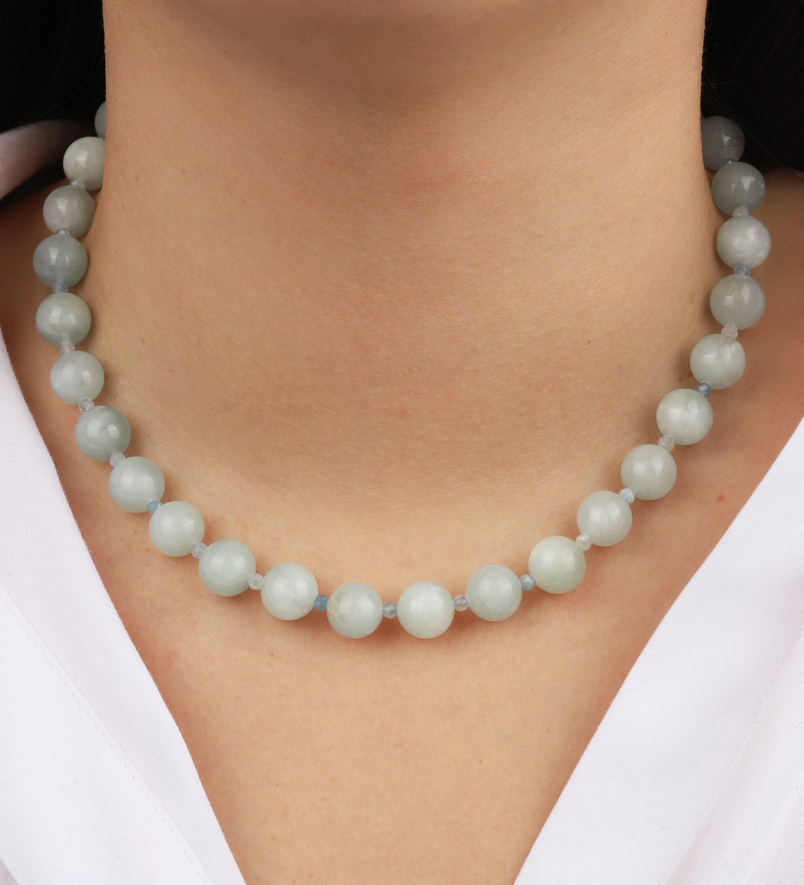 Lunita Luz-Mixed Shape Beaded Necklace | 10mm-Necklaces-Blue Ruby Jewellery-Vancouver Canada