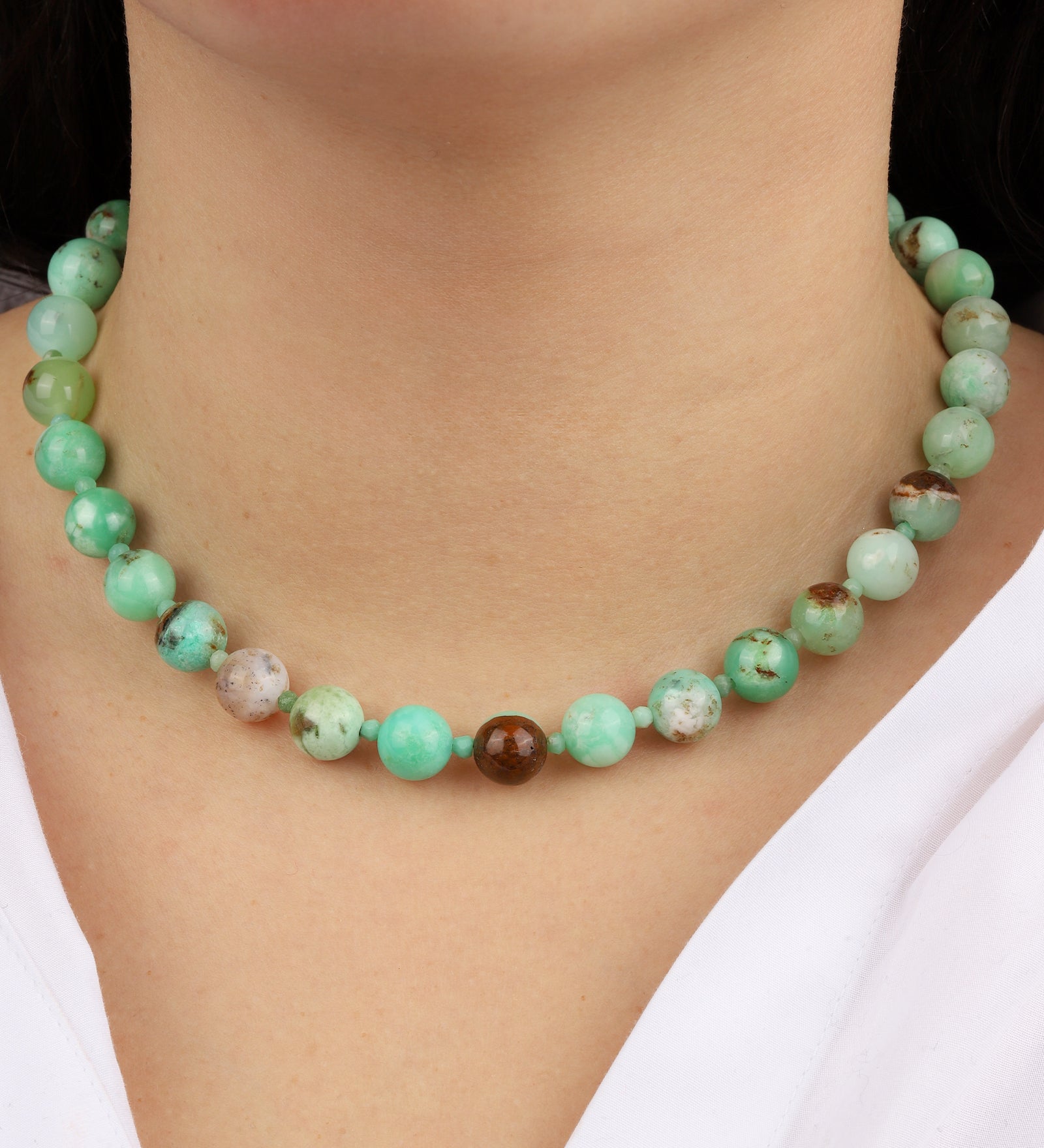 Lunita Luz-Mixed Shape Beaded Necklace | 10mm-Necklaces-Blue Ruby Jewellery-Vancouver Canada