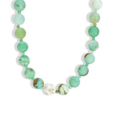 Lunita Luz-Mixed Shape Beaded Necklace | 10mm-Necklaces-Silver, Chrysoprase-Blue Ruby Jewellery-Vancouver Canada