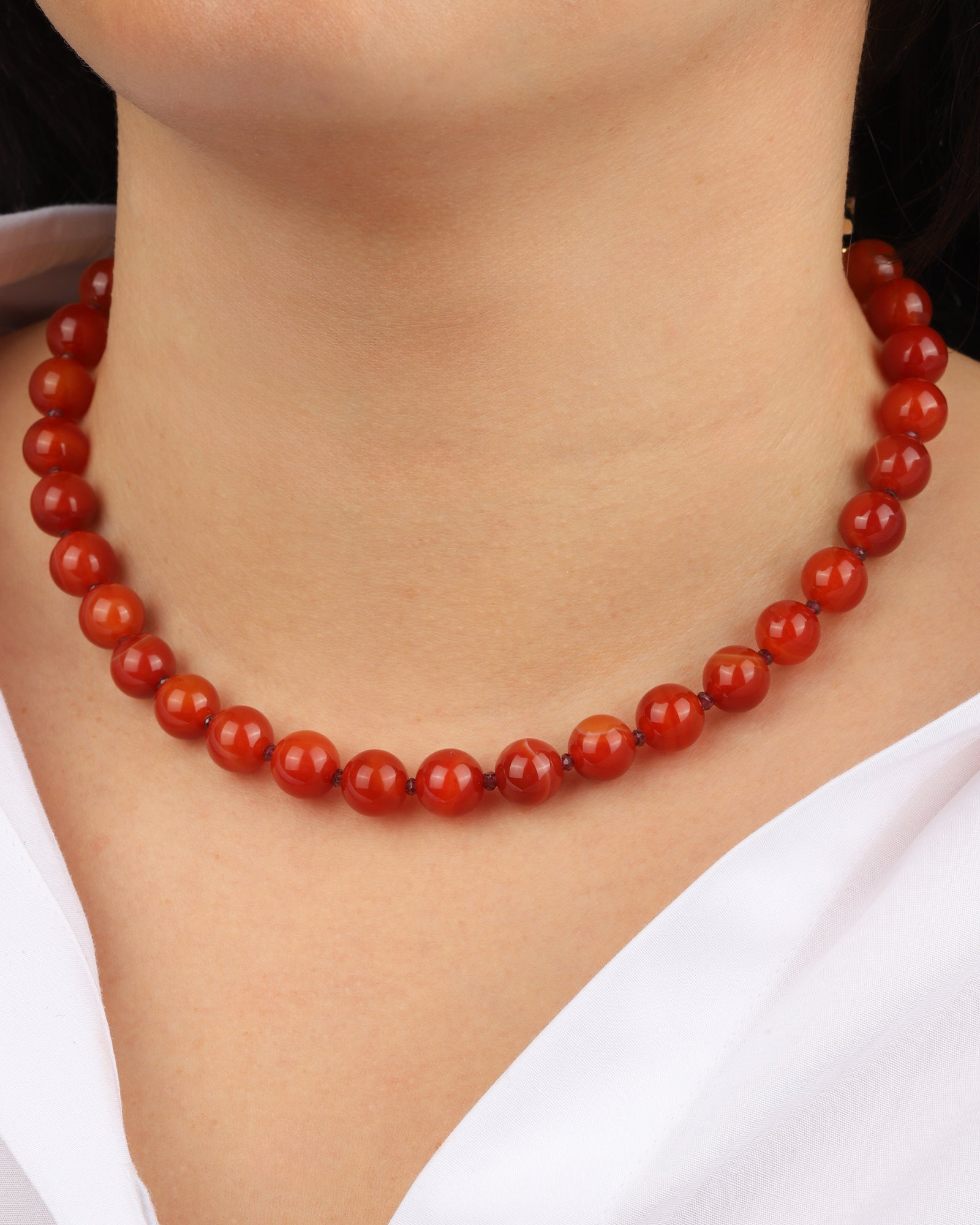 Lunita Luz-Mixed Shape Beaded Necklace | 10mm-Necklaces-Blue Ruby Jewellery-Vancouver Canada