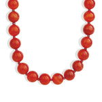 Lunita Luz-Mixed Shape Beaded Necklace | 10mm-Necklaces-Gold, Red Striped Agate, Garnet-Blue Ruby Jewellery-Vancouver Canada