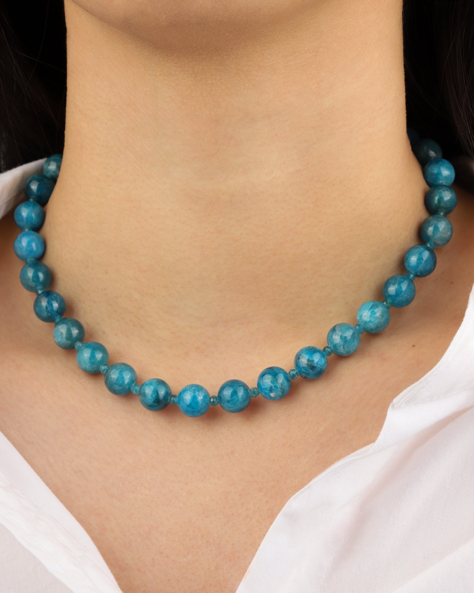 Lunita Luz-Mixed Shape Beaded Necklace | 10mm-Necklaces-Blue Ruby Jewellery-Vancouver Canada