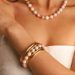 Lunita Luz-Peruvian Opal Beaded Bracelet | 10mm-Bracelets-Blue Ruby Jewellery-Vancouver Canada