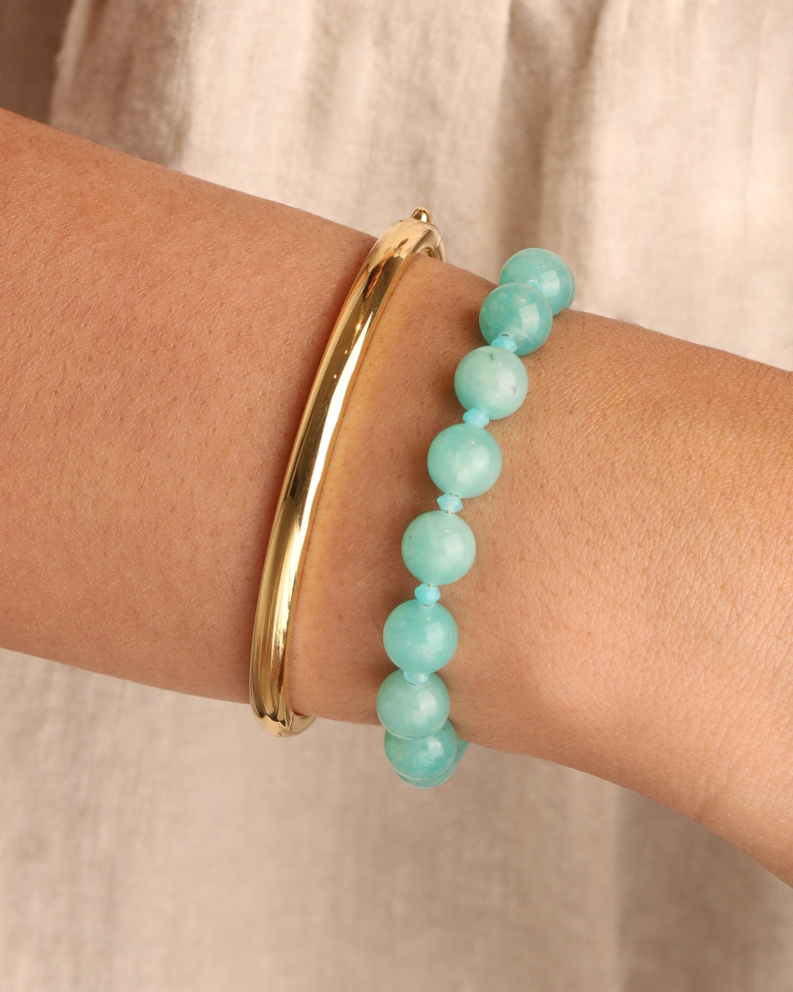 Lunita Luz-Peruvian Amazonite Beaded Bracelet | 8mm-Bracelets-Blue Ruby Jewellery-Vancouver Canada