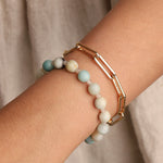 Lunita Luz-Multi Amazonite Faceted Beaded Bracelet | 8mm-Bracelets-Blue Ruby Jewellery-Vancouver Canada