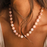 Lunita Luz-Peruvian Opal Beaded Necklace | 10mm-Necklaces-Blue Ruby Jewellery-Vancouver Canada