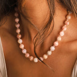 Lunita Luz-Peruvian Opal Beaded Necklace | 10mm-Necklaces-Blue Ruby Jewellery-Vancouver Canada
