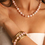 Lunita Luz-Peruvian Opal Beaded Necklace | 10mm-Necklaces-Blue Ruby Jewellery-Vancouver Canada