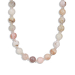 Mixed Shape Beaded Necklace | 10mm 14k Gold Plated, Peruvian Opal, Rose Quartz
