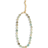 Multi Amazonite Faceted Beaded Necklace | 10mm