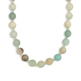 Multi Amazonite Faceted Beaded Necklace | 10mm