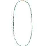 Lunita Luz-Chrysoprase Extra Long Beaded Necklace | 6mm-Necklaces-Blue Ruby Jewellery-Vancouver Canada
