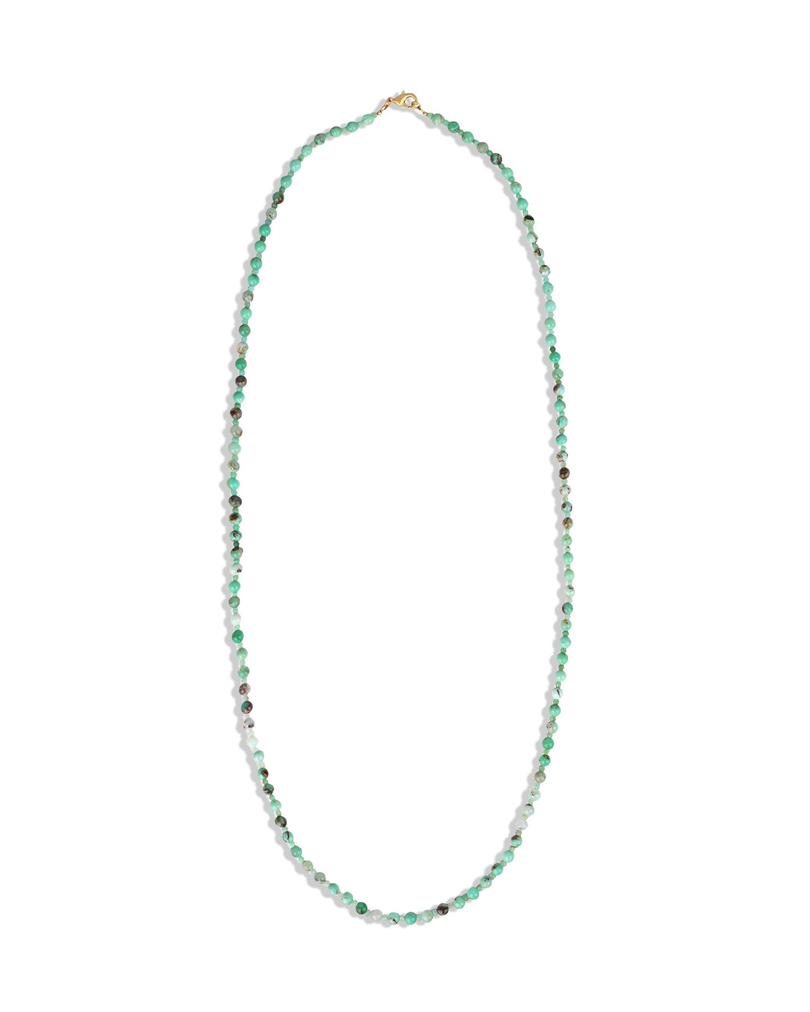Lunita Luz-Chrysoprase Extra Long Beaded Necklace | 6mm-Necklaces-Blue Ruby Jewellery-Vancouver Canada