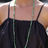 Lunita Luz-Chrysoprase Extra Long Beaded Necklace | 6mm-Necklaces-Blue Ruby Jewellery-Vancouver Canada