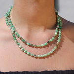 Lunita Luz-Chrysoprase Extra Long Beaded Necklace | 6mm-Necklaces-Blue Ruby Jewellery-Vancouver Canada
