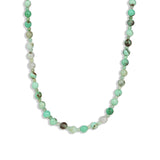 Lunita Luz-Chrysoprase Extra Long Beaded Necklace | 6mm-Necklaces-14k Gold Plated, Chrysoprase-Blue Ruby Jewellery-Vancouver Canada