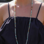 Lunita Luz-Multi Amazonite Extra Long Beaded Necklace | 6mm-Necklaces-Blue Ruby Jewellery-Vancouver Canada