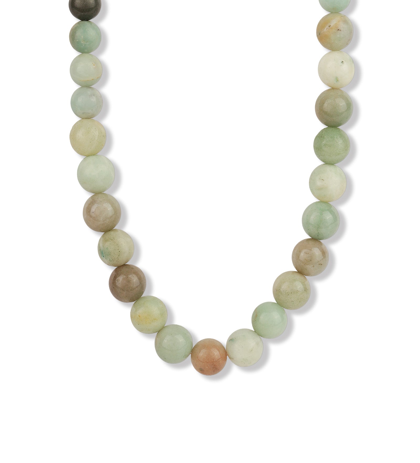 Lunita Luz-Gradual Multi Amazonite Beaded Necklace-Necklaces-14k Gold Plated, Multi Amazonite-Blue Ruby Jewellery-Vancouver Canada