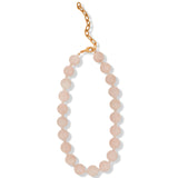 Rose Quartz Chunky Beaded Necklace | 14mm