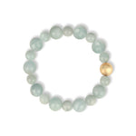 Aquamarine Stone Stretch Bracelet 14k Gold Filled, Aquamarine