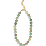 Lunita Luz-Multi Amazonite Chunky Beaded Necklace | 12mm-Necklaces-Blue Ruby Jewellery-Vancouver Canada