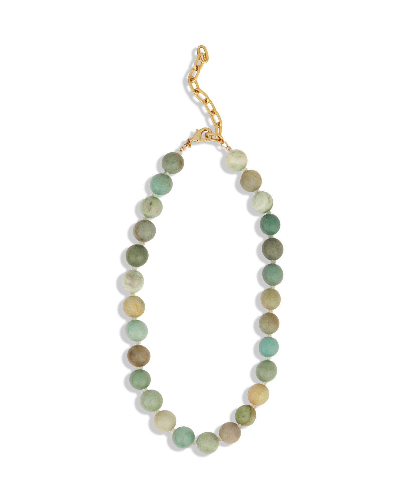 Lunita Luz-Multi Amazonite Chunky Beaded Necklace | 12mm-Necklaces-Blue Ruby Jewellery-Vancouver Canada
