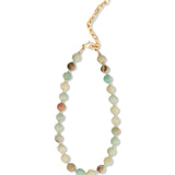 Multi Amazonite Beaded Necklace | 10mm