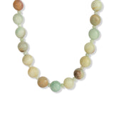 Multi Amazonite Beaded Necklace | 10mm