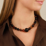 Lunita Luz-Dream Agate & Onyx Beaded Necklace-Necklaces-Blue Ruby Jewellery-Vancouver Canada