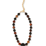 Lunita Luz-Dream Agate & Onyx Beaded Necklace-Necklaces-Blue Ruby Jewellery-Vancouver Canada