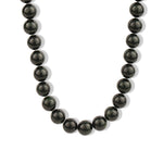 Green Goldstone Chunky Beaded Necklace | 12mm 14k Gold Plated, Green Goldstone, Green Sapphire
