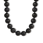 Blue Goldstone Chunky Beaded Necklace | 14mm 14k Gold Plated, Blue Goldstone, Lapis