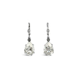 La Vie Parisienne-Teardrop Crystal Hooks-Earrings-Silver Plated, Shade Crystal-Blue Ruby Jewellery-Vancouver Canada