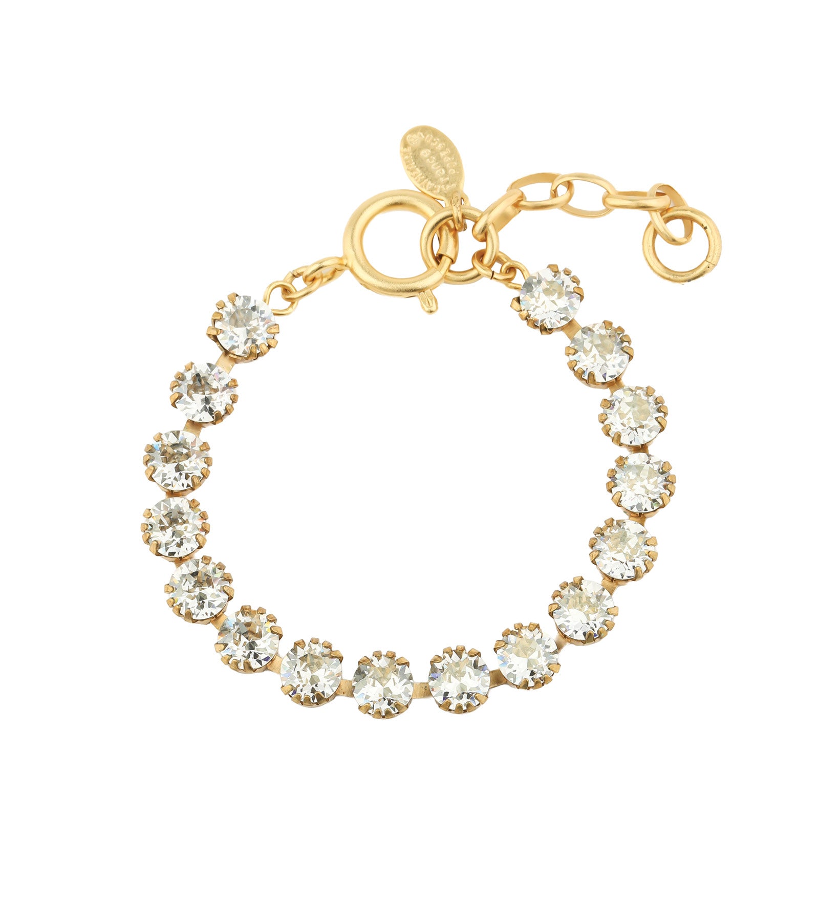 Crystal Bracelet | 7mm 14k Gold Plated, Shade Crystal