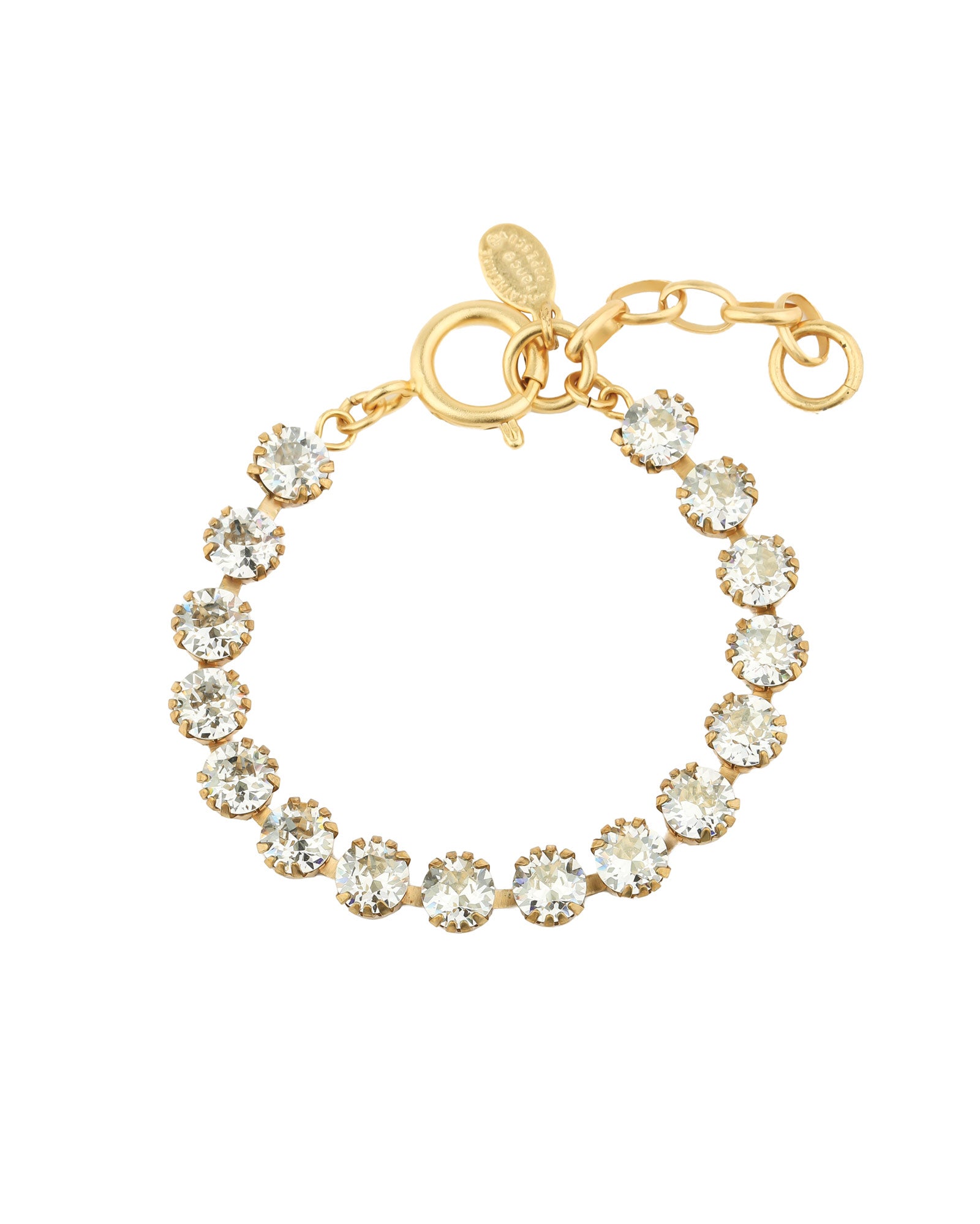 Crystal Bracelet | 7mm 14k Gold Plated, Shade Crystal