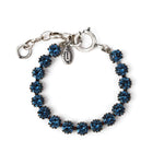 La Vie Parisienne-Crystal Bracelet | 7mm-Bracelets-Silver Plated, Midnight Crystal-Blue Ruby Jewellery-Vancouver Canada