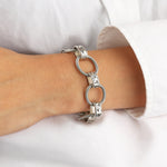 La Vie Parisienne-Oval Link Stamped Chain Bracelet-Bracelets-Blue Ruby Jewellery-Vancouver Canada
