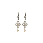 La Vie Parisienne-Filigree Pearl Drop Hooks-Earrings-Blue Ruby Jewellery-Vancouver Canada