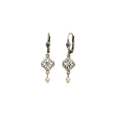 La Vie Parisienne-Filigree Pearl Drop Hooks-Earrings-Blue Ruby Jewellery-Vancouver Canada