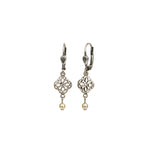 La Vie Parisienne-Filigree Pearl Drop Hooks-Earrings-Blue Ruby Jewellery-Vancouver Canada