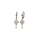 La Vie Parisienne-Filigree Pearl Drop Hooks-Earrings-Blue Ruby Jewellery-Vancouver Canada