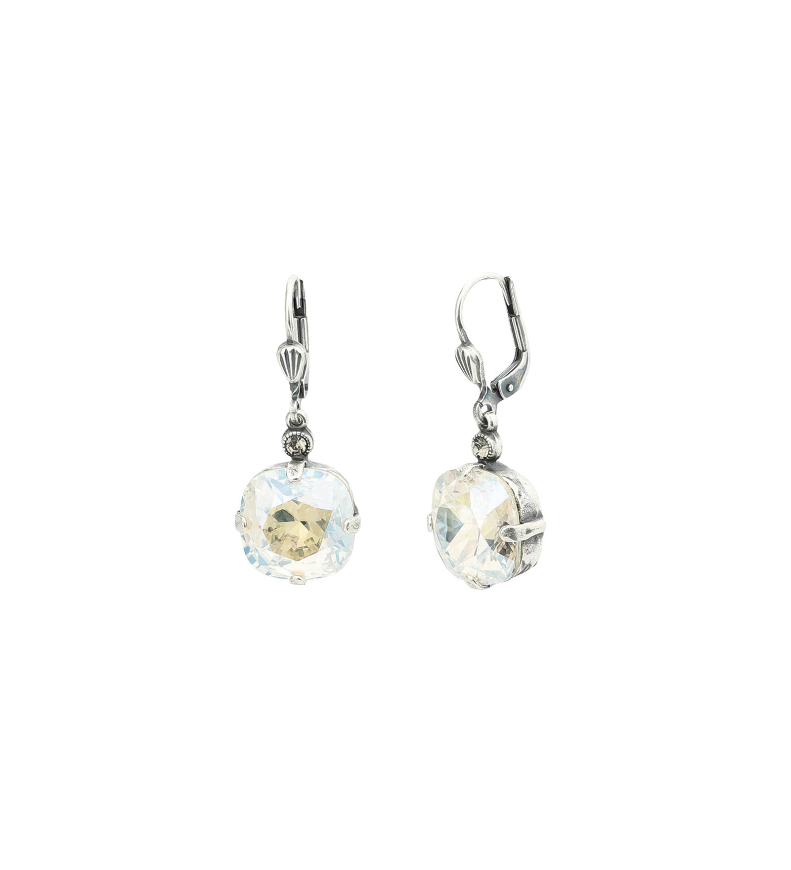 La Vie Parisienne-Round Crystal Hooks | 13mm-Earrings-Blue Ruby Jewellery-Vancouver Canada