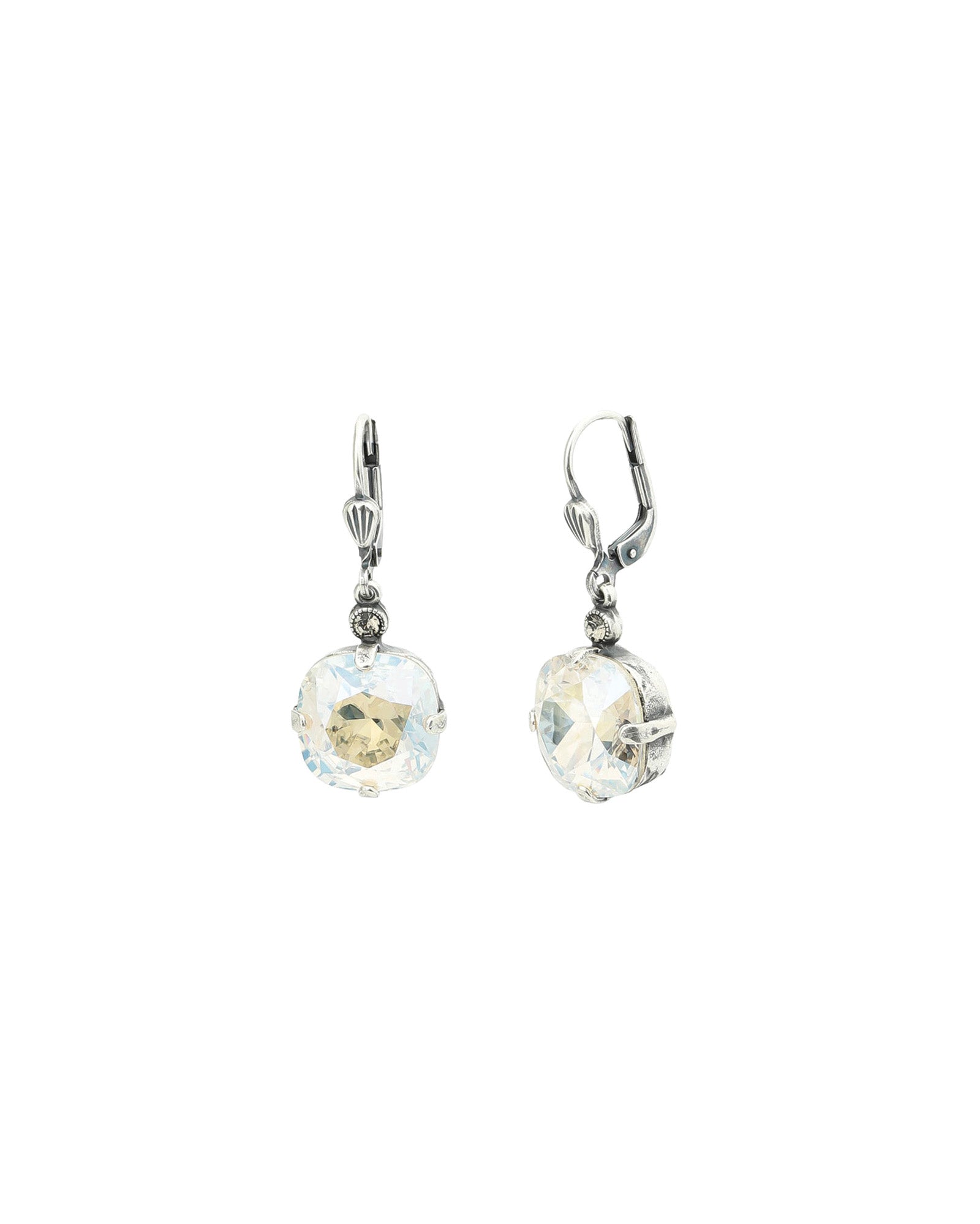 La Vie Parisienne-Round Crystal Hooks | 13mm-Earrings-Blue Ruby Jewellery-Vancouver Canada