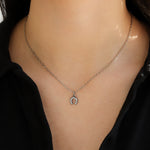 La Vie Parisienne-Horseshoe Crystal Necklace-Necklaces-Blue Ruby Jewellery-Vancouver Canada